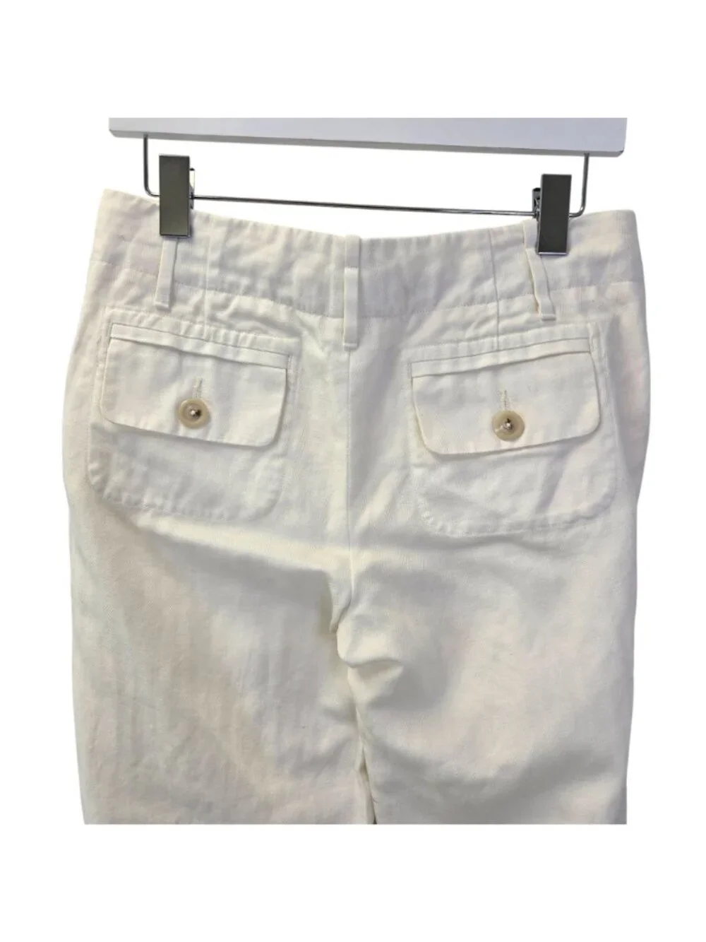 Banana Republic Linen Blend Wide Leg Crop Pants Size 2